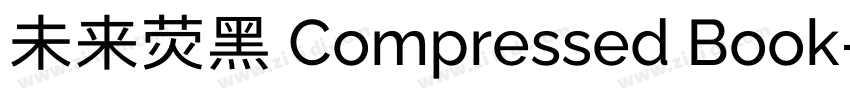未来荧黑 Compressed Book字体转换